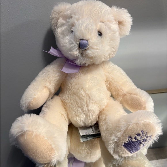 Anya ivory bear plush toy net medium sized - Picture 4 of 5